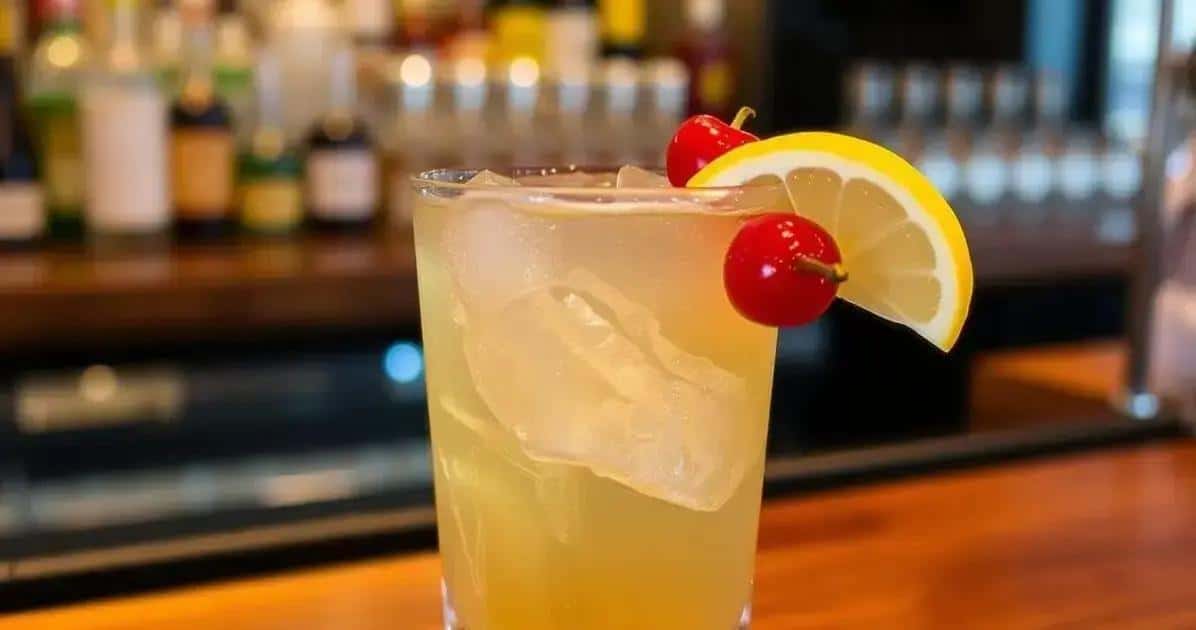 Whisky Sour con Esencia de Vainilla: Un Trago que Deleita los Sentidos
