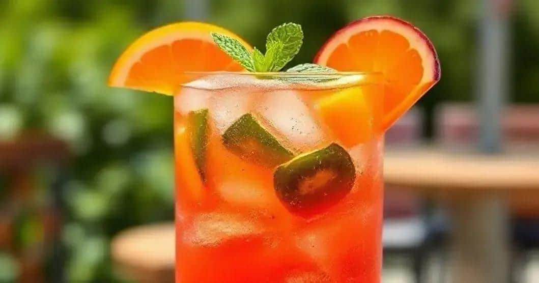 Aperol con soda de maracuyá y menta: ¡Una frescura irresistible!