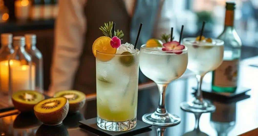 Consejos para servir bebidas con kiwi y sake