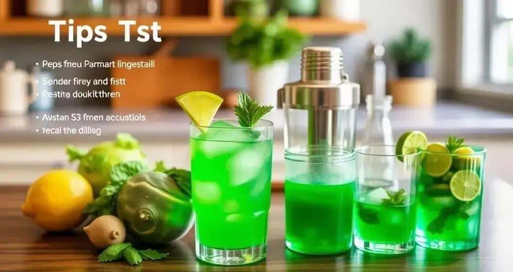 Consejos Útiles para Preparar la Bebida Verde con Licor