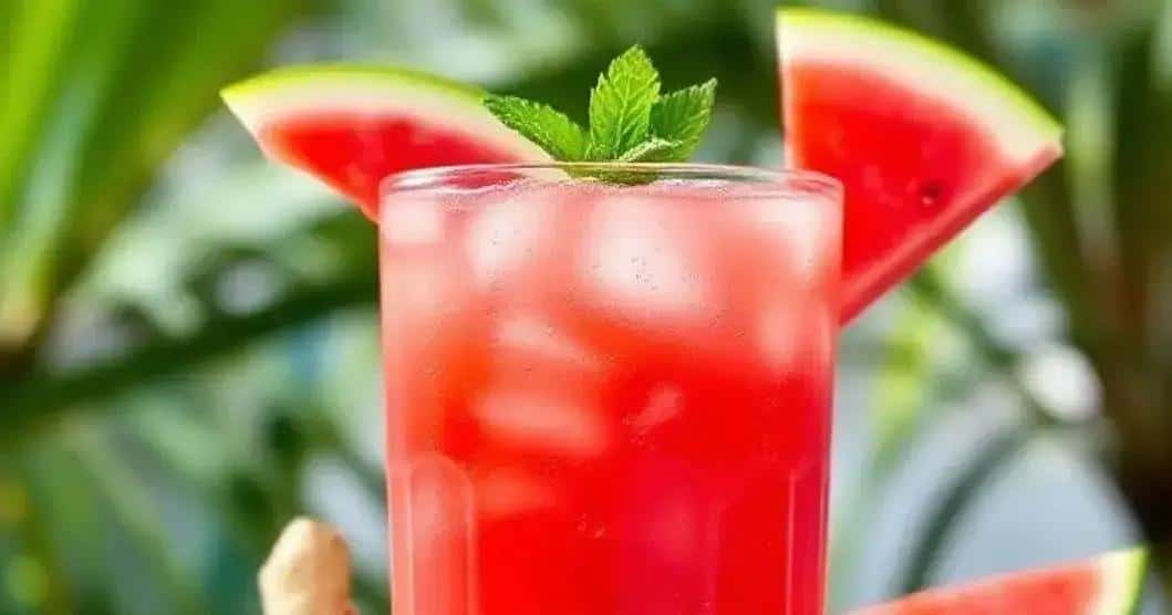 Curiosidades del Ron con Jugo de Sandía y Jengibre