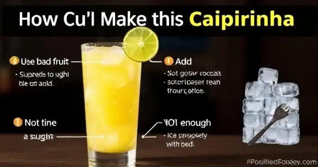 Errores Comunes al Hacer Caipirinha