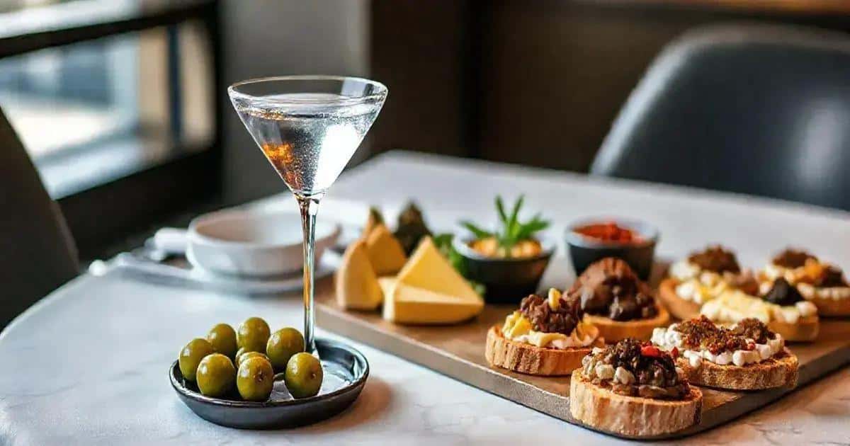 Harmonização do Martini Vesper com Petiscos