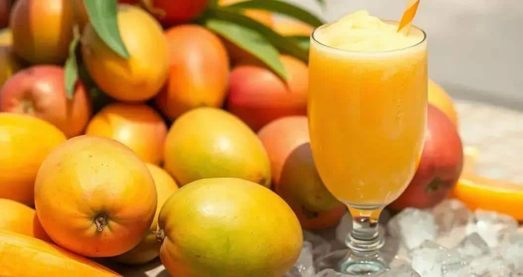 Ingredientes de la bebida frozen de mango