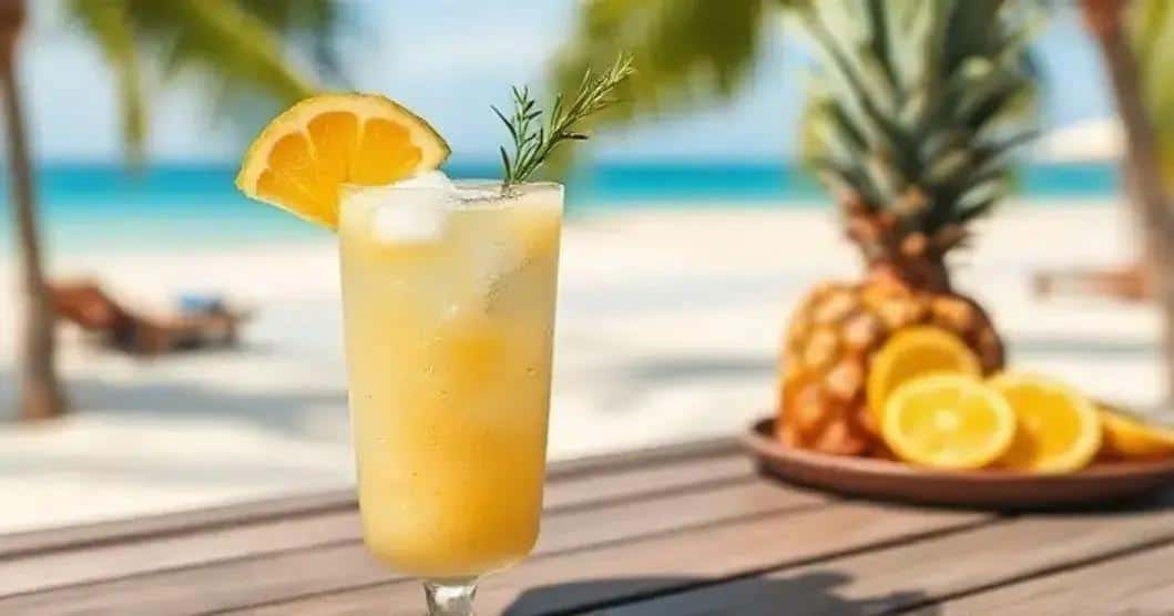 Ingredientes de la Piña Colada con Soda de Limón y Romero
