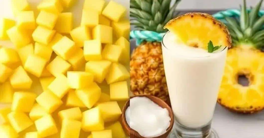 Ingredientes para la Batida de Piña
