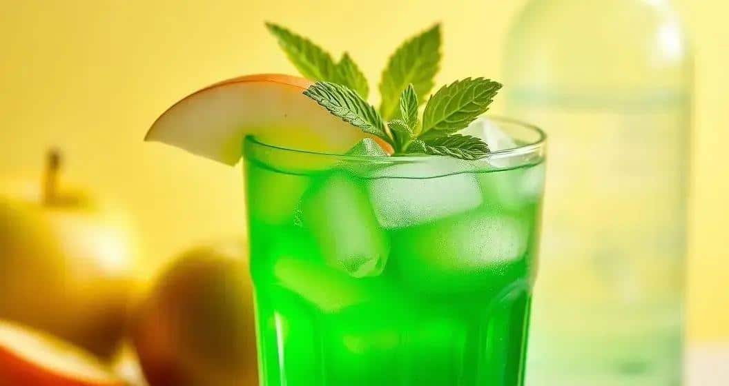 Ingredientes para la Bebida Verde con Licor