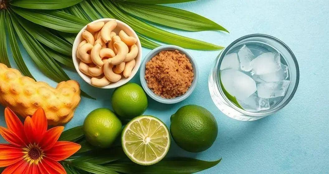 Ingredientes para la Caipiroska de Marañón