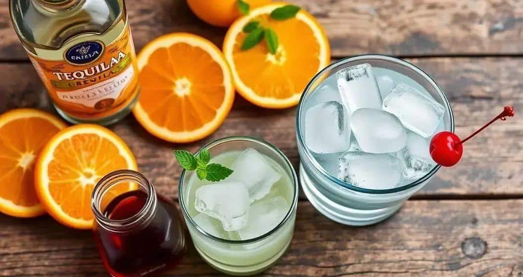 Ingredientes para Tequila Sunrise Congelada