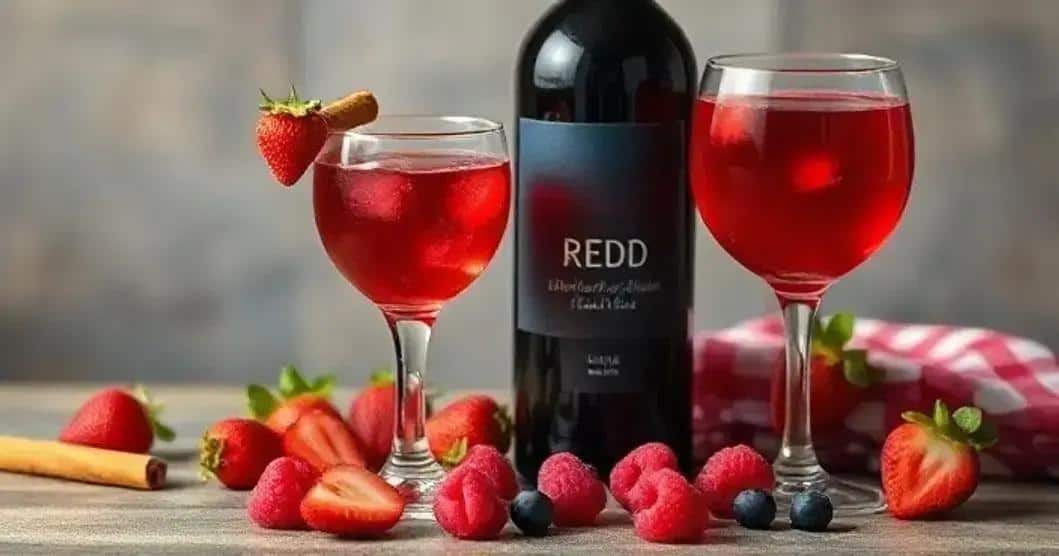 Ingredientes para Vino Tinto con Licor de Frutas Rojas y Canela