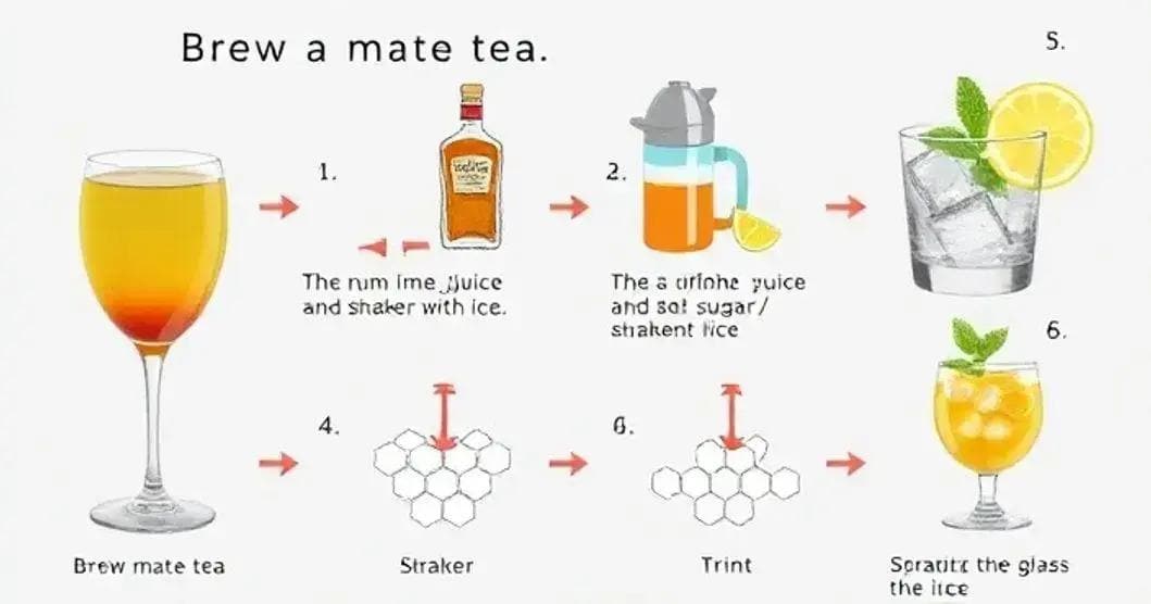 Método de preparación: cómo hacer Ron con té mate y limón siciliano