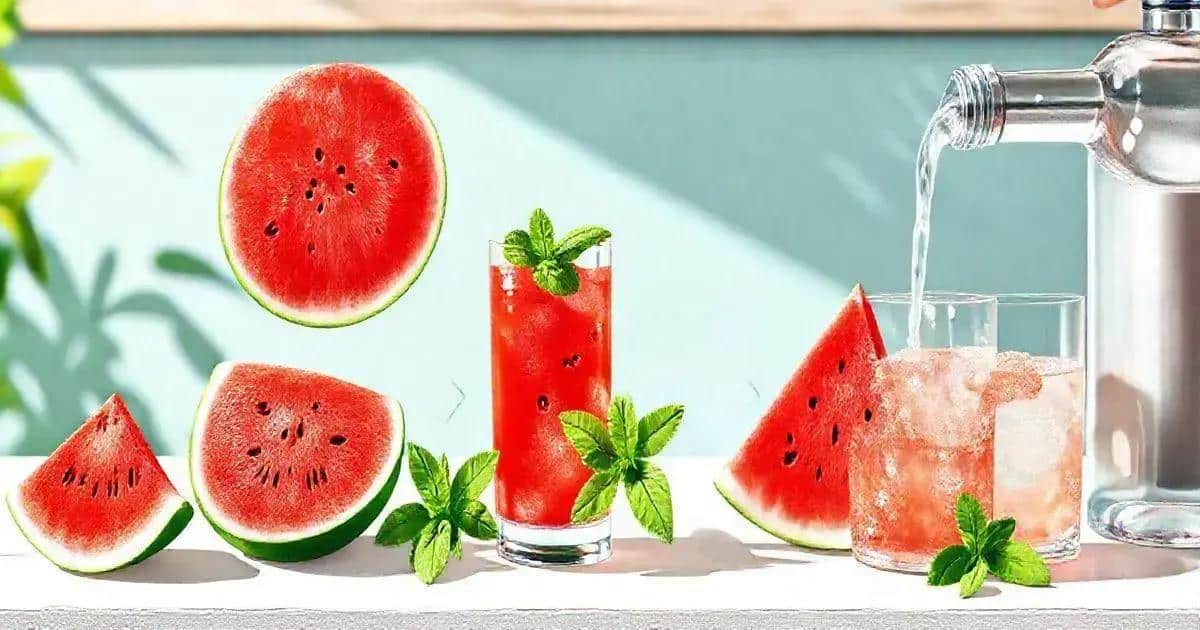 Método de Preparación de Caipiroska de Sandía con Menta