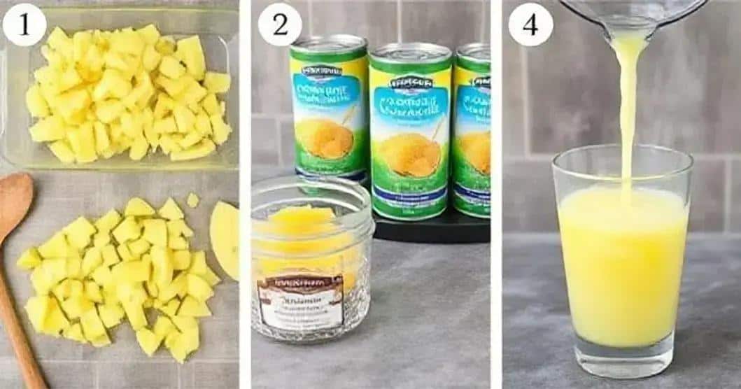 Método de Preparación de la Batida de Piña