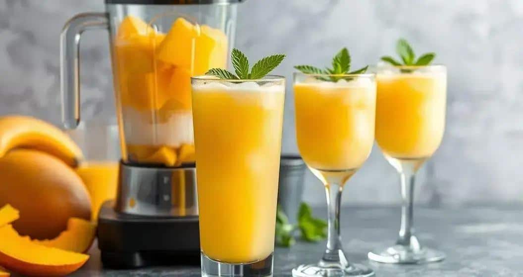 Método de preparación de la bebida frozen de mango