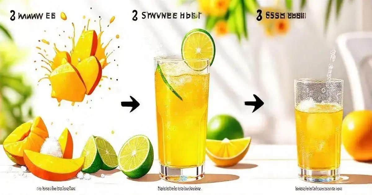 Método de preparación de la caipirinha de mango
