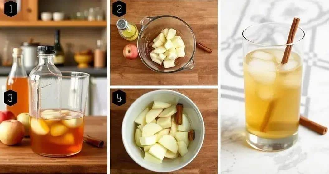 Método de Preparación del Coñac con Soda de Manzana y Canela