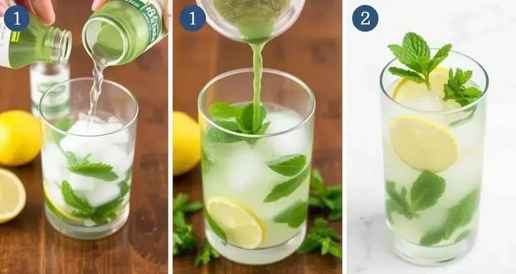 Método de preparación del Mojito con agua de coco