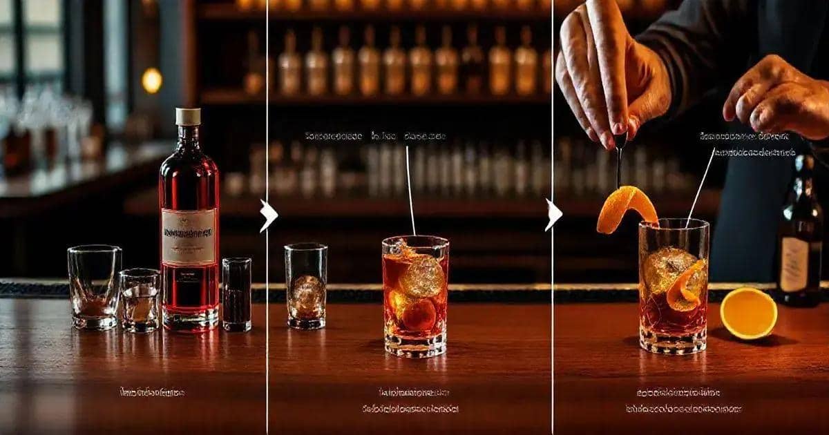 Método de Preparación del Negroni con Licor de Café
