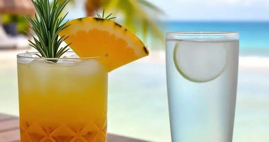 Piña Colada con Soda de Limón y Romero: Un Refresco Exquisito y Refrescante