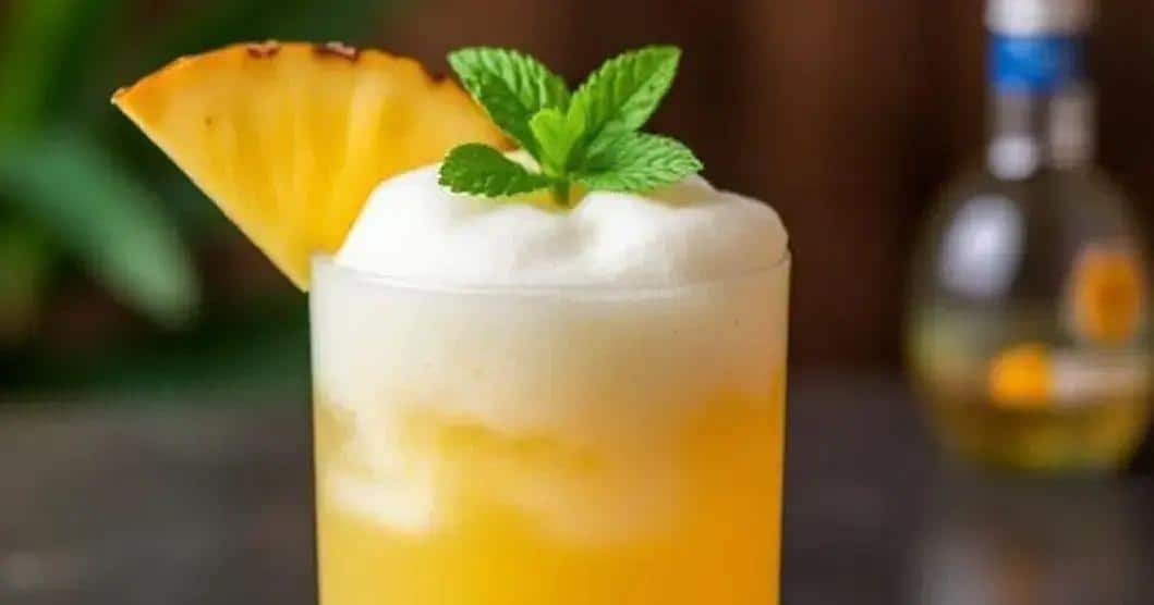 Pisco con Espuma de Piña y Jengibre: ¡Descubre esta Delicia Tropical!