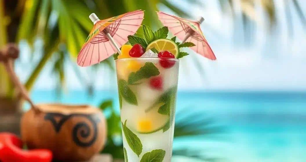 Presentación ideal del Mojito con agua de coco