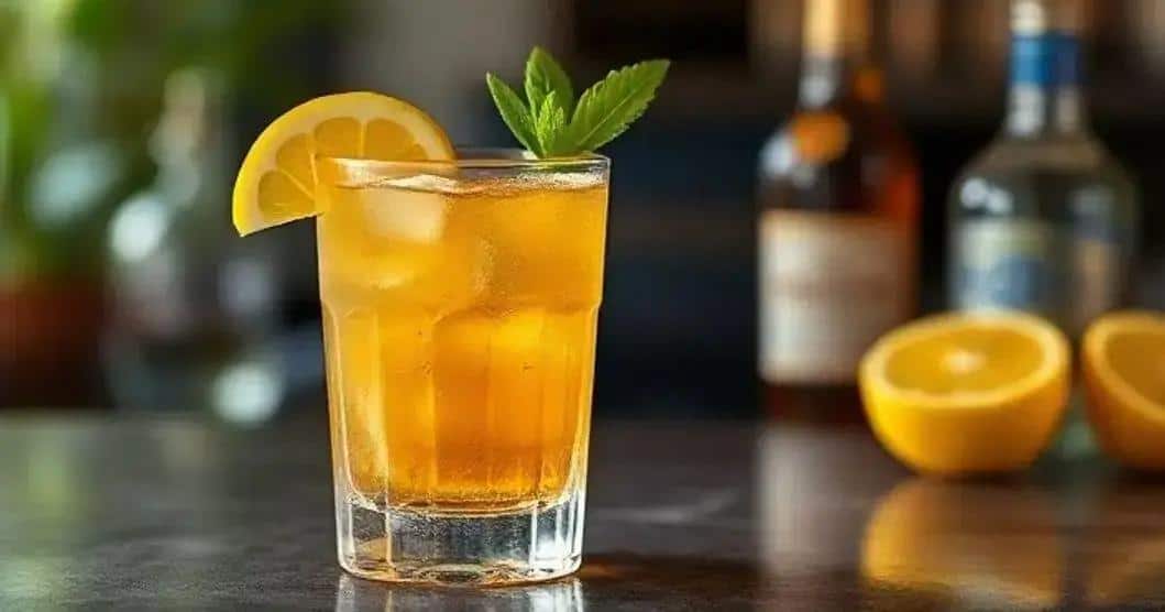 Ron con té mate y limón siciliano: una bebida refrescante para disfrutar