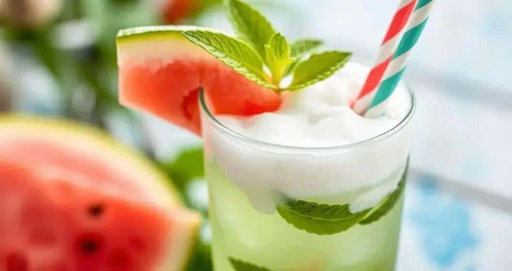 Soda de Sandía con Espuma de Coco: El Refresco que Encantará a Todos