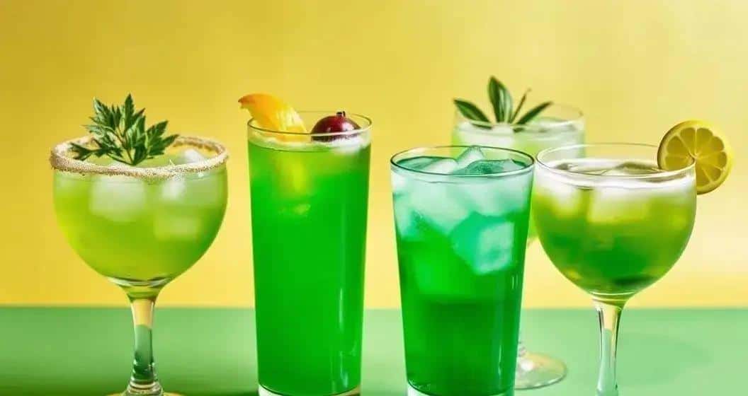 Variaciones de la Bebida Verde con Licor