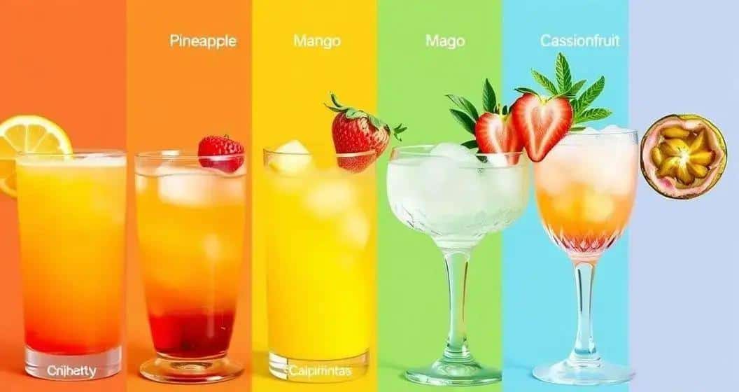 Variaciones de la Caipirinha de Piña