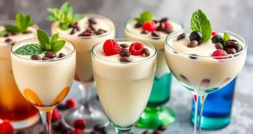 Variaciones del cóctel cremoso de chocolate blanco con vodka