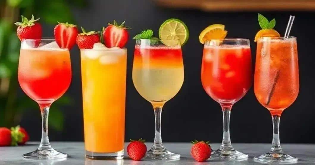Variaciones del Daiquiri de Fresa con Menta