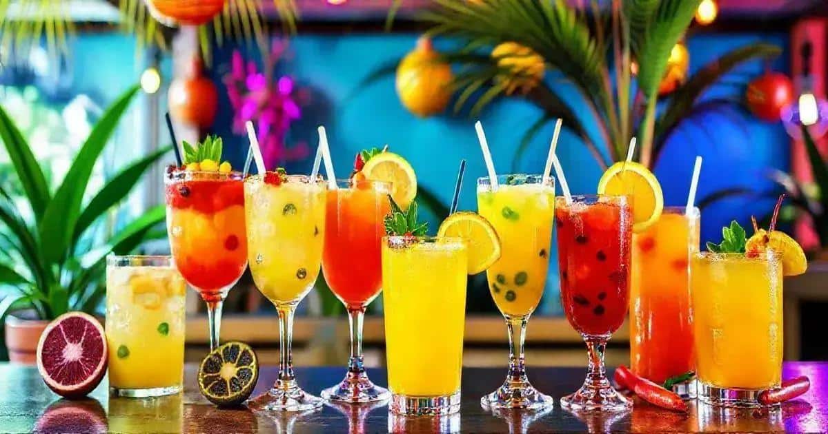 Variantes de la Caipiríssima de frutas rojas