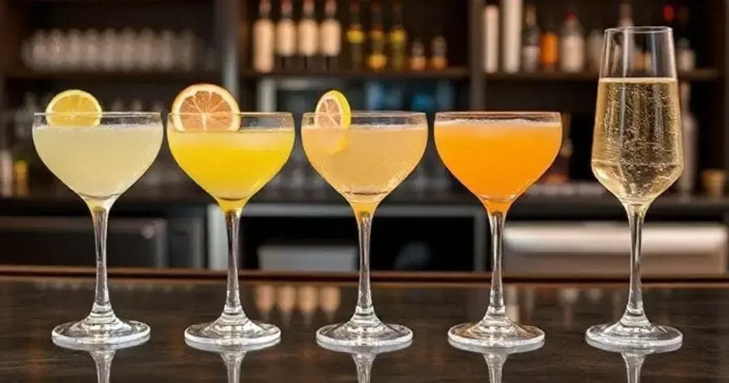 Variedades de Sidecar con limón
