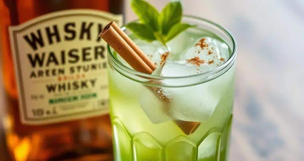 Whisky con Soda de Manzana Verde y Canela: ¡Delicia Refrescante!