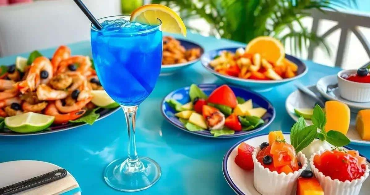 Accords mets et boissons pour la boisson Blue Lagoon