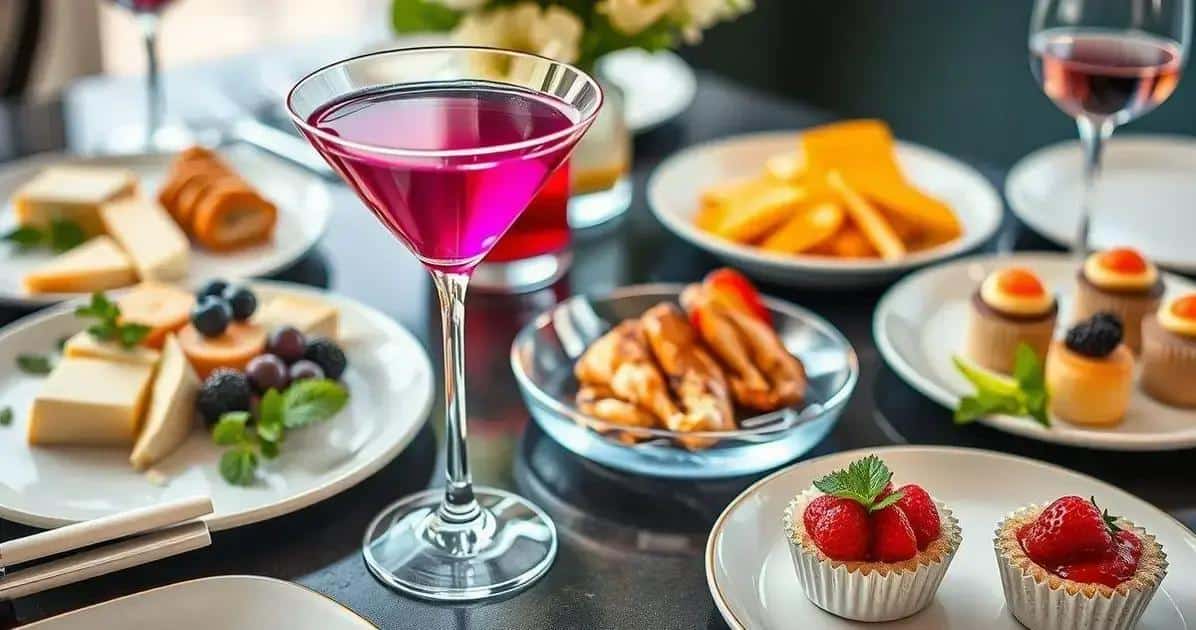 Accords mets et Martini avec liqueur de baies