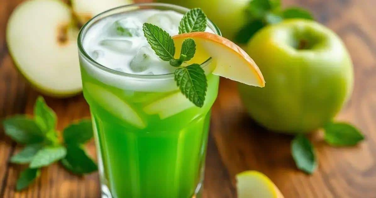 Boisson à la pomme verte avec lait concentré : Une surprise douce et savoureuse !