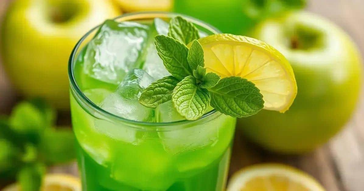 Boisson énergétique avec sirop de pomme verte : Une recette rafraîchissante pour tous