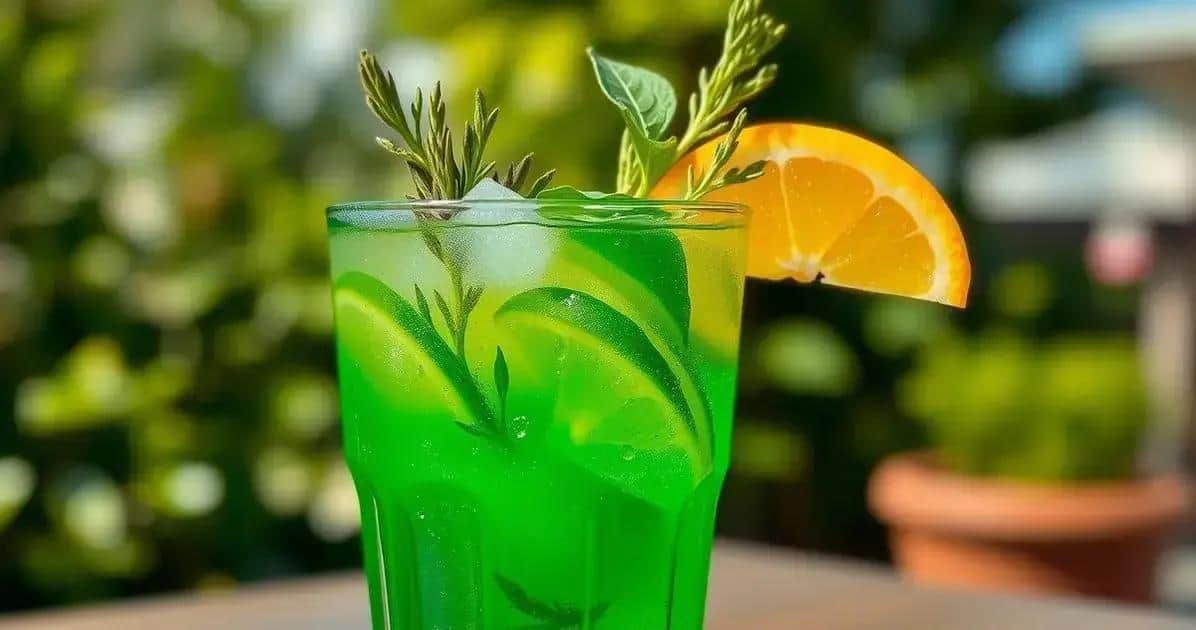 Boisson verte à la vodka et pomme verte : Savoureuse et sophistiquée !
