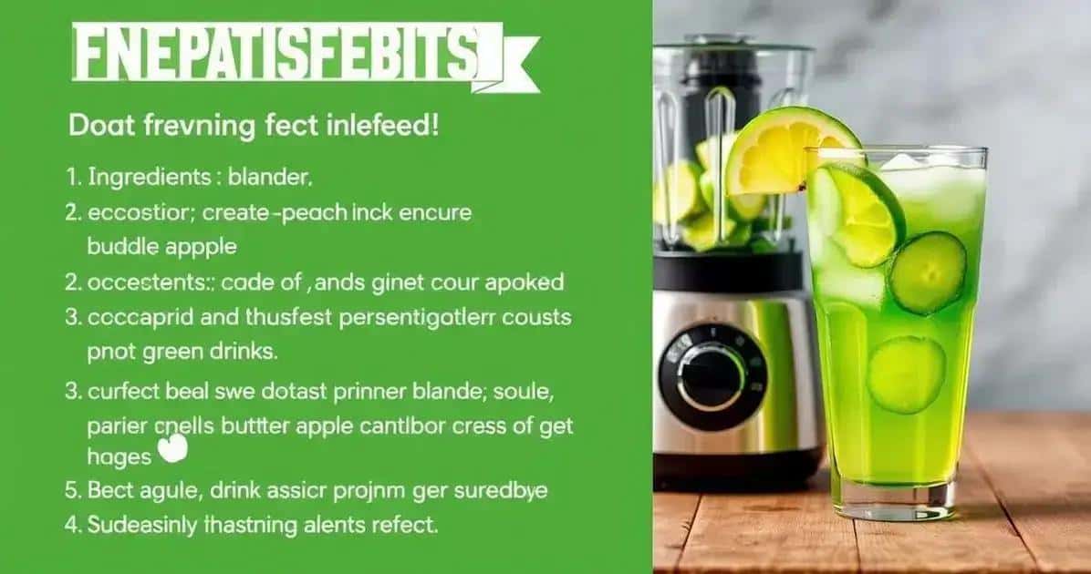 Conseils pour réussir votre boisson à la pomme verte
