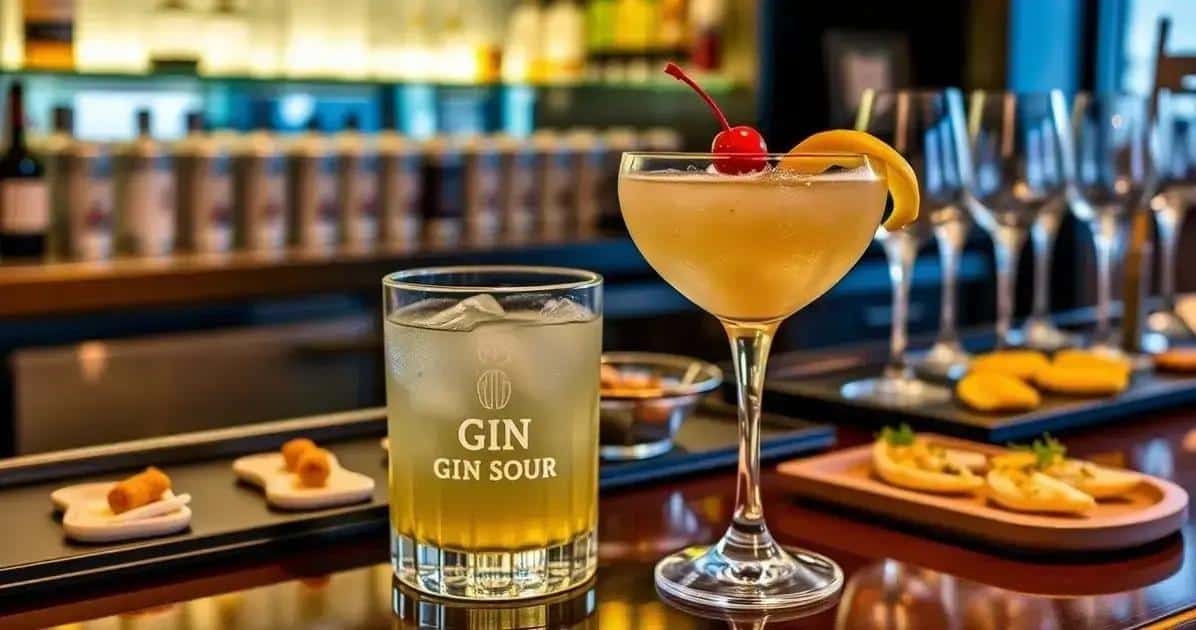 conseils pour servir le gin sour avec blanc duf et liqueur de cerise - Best Blog Brasil - Os Blogs mais Incríveis da Web
