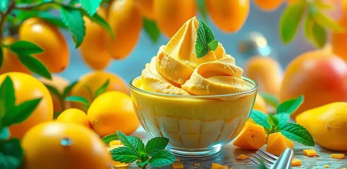 Curiosités Sur la Glace à la Mangue