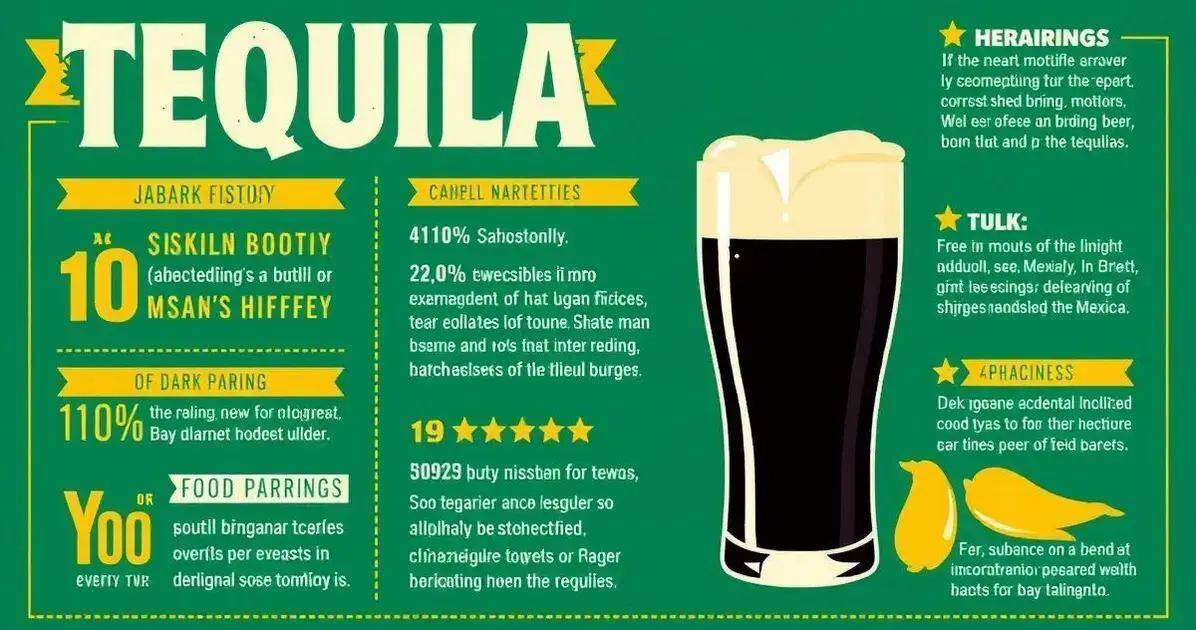 Curiosités sur tequila avec bière brune