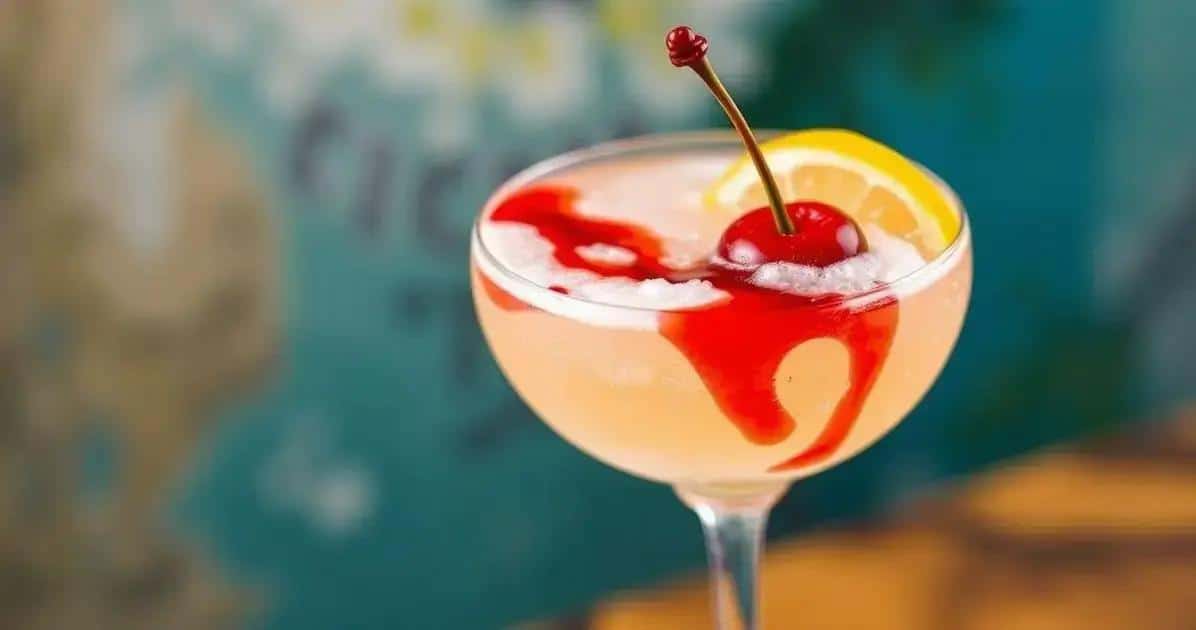 Gin Sour avec blanc d'œuf et liqueur de cerise : Une variation classique pour vaincre la chaleur