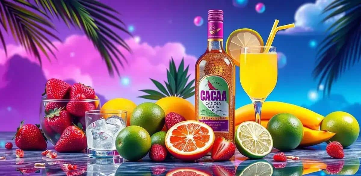 Ingrédients de la Caïpirinha aux fruits