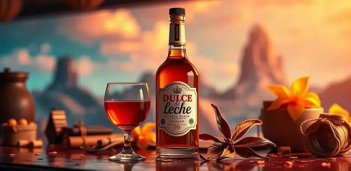 Ingrédients de la liqueur de dulce de leche avec cognac