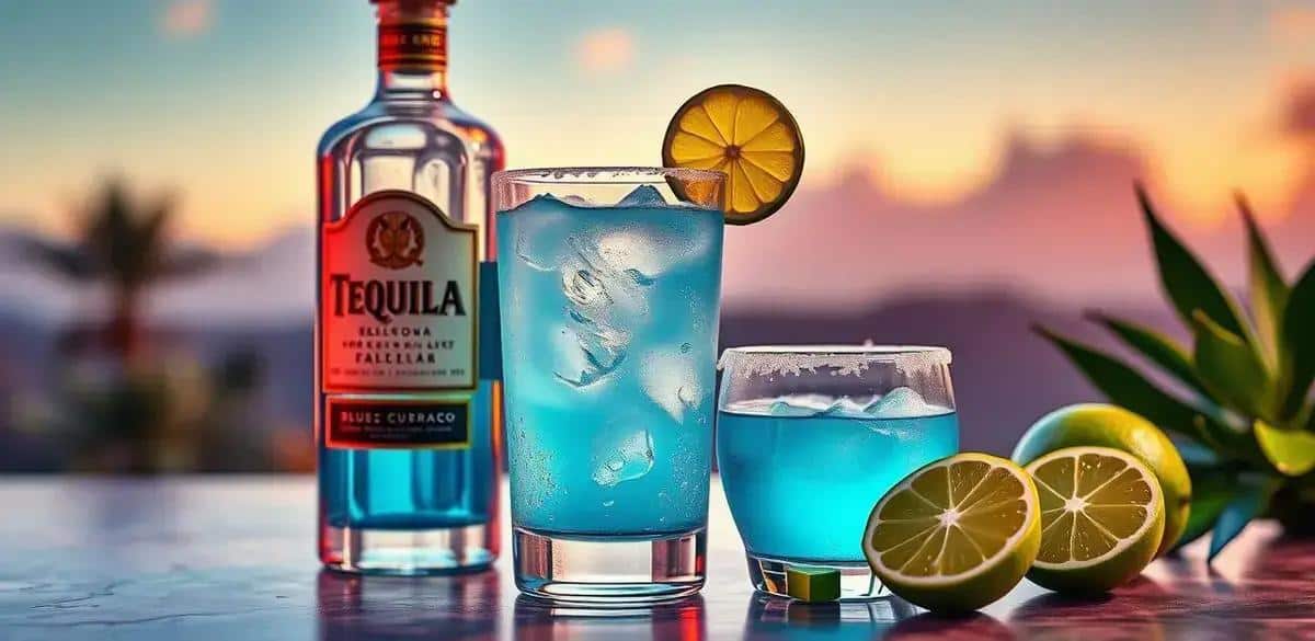 Ingrédients de la Margarita Bleue