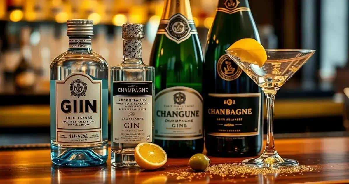 Ingrédients de la recette du martini gold
