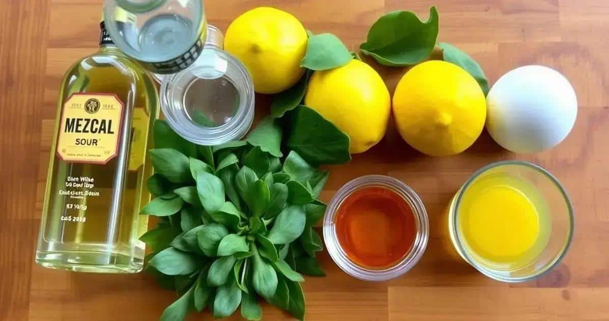 Ingrédients de Mezcal Sour