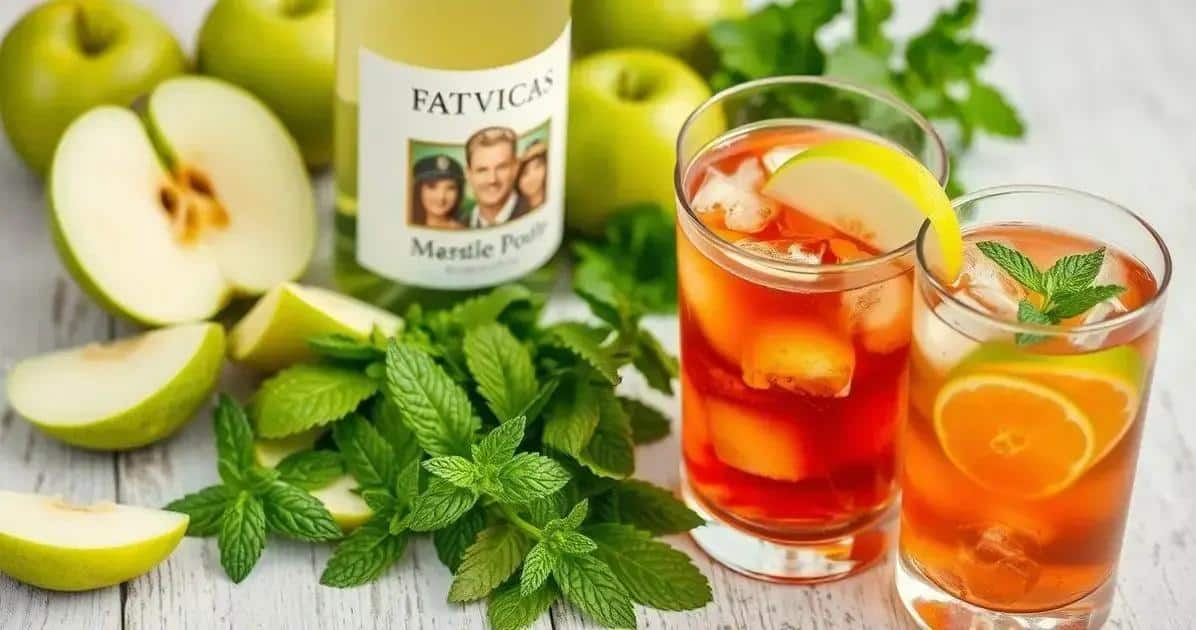 Ingrédients nécessaires pour la Sangria au vin blanc et pomme verte